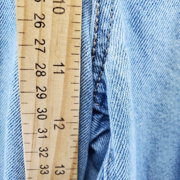 Levis Jeans Womens Size 24 Light Blue High Loose Taper Distressed Denim - Picture 9 of 15